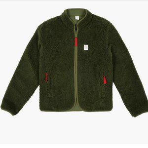 Topo Designs Women's Sherpa Jacket - Olive Green
